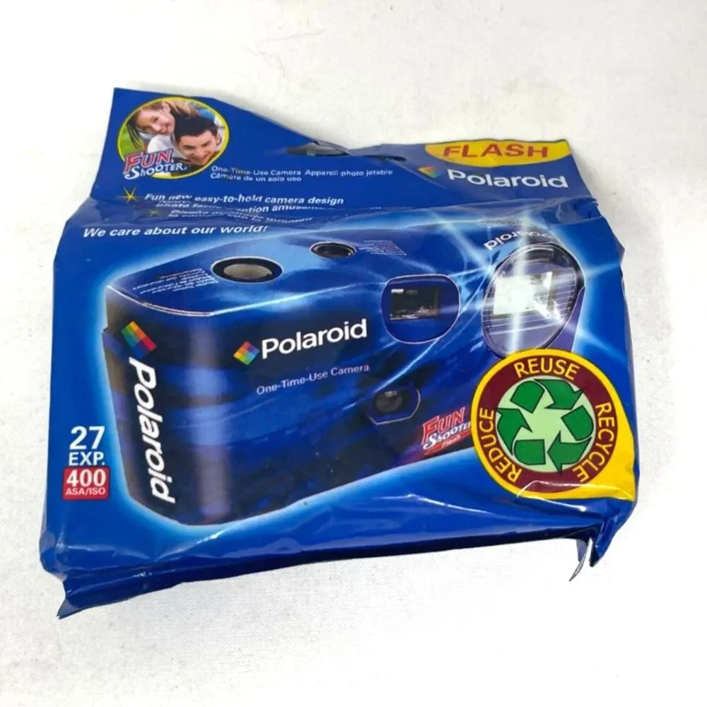 Polaroid Vintage Flash Disposable Camera - Sealed Expired 10/2010